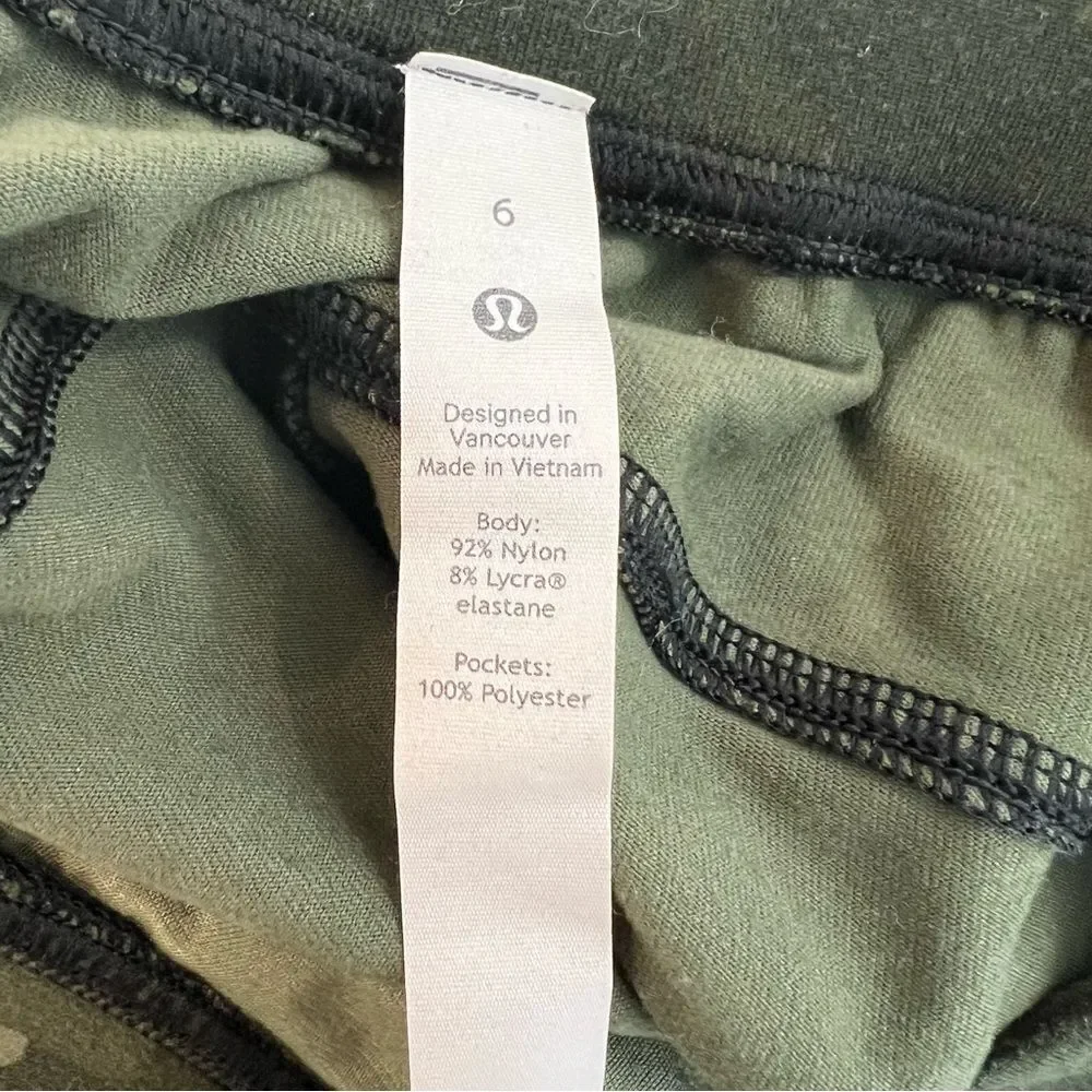 Lululemon Ready to Rulu High-Rise Jogger in camo olive | Size 6